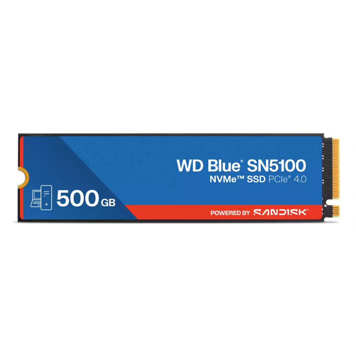 SSD Western Digital - M.2 WD Blue SN5100 NVMe 500 GB Internal Solid State Drive PCIe 4.0 x4 NVMe – WDS500G5B0E-00CPE0