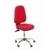 Silla Sierra S Bali Rojo Base Cromada Ruedas Parqué