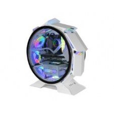 Torre Circular Mars Gaming S/f Matx Blanca