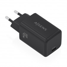 AISENS Cargador GaN 70W, 1xUSB-C PD3.2 QC4.0, negro