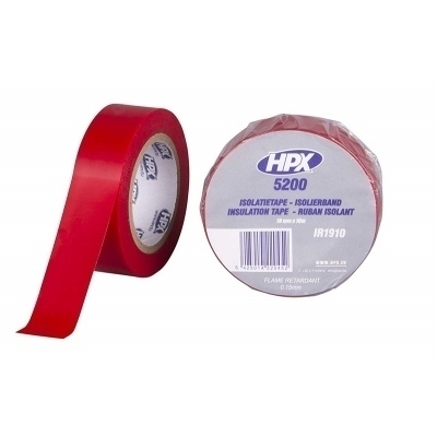 Cinta adhesiva aislante HPX rojo IR1910