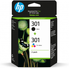 HP 301 Cartucho tinta original Negro y Tricolor Pack