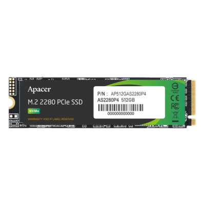 Apacer AS2280P4 512GB M.2 PCIe NVMe Gen 3x4 2280