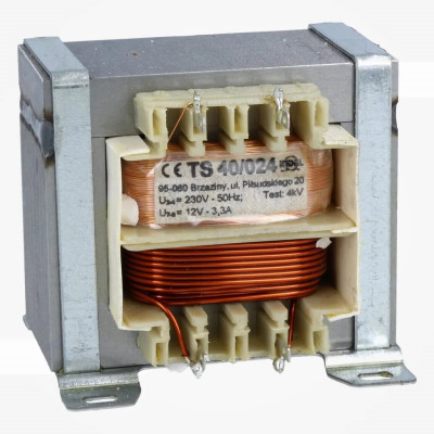 Transformador de red 40VA 230VAC 12V 3,3A Sal de anillos