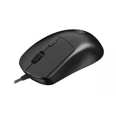 Natec Hawk 2 Raton Laser Ergonomico - 2400 dpi - Cable de 1,8 mtrs - 4 Botones - Color Negro