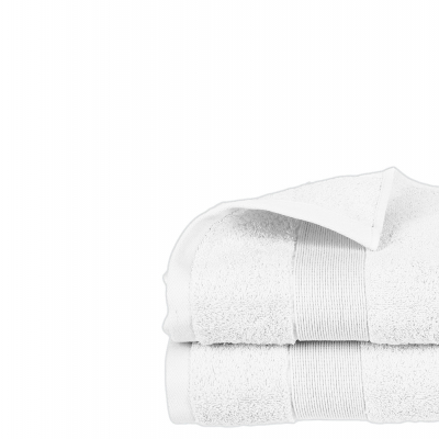 Toalla de rizo 450g color blanco 30x50cm