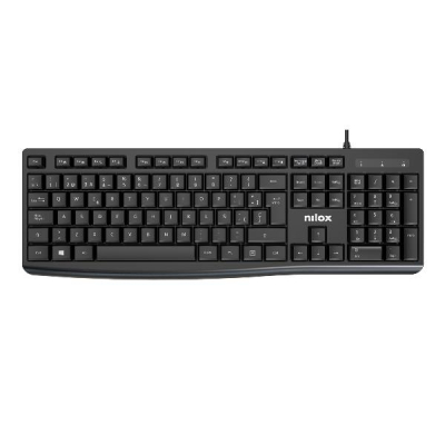 TECLADO CON CABLE, NEGRO, ESPAÑOL