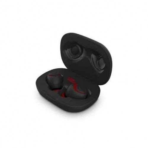 AURICULARES BLUETOOTH SPC EBON GO NEGROS - BT 5.0 TWS - ESTUCHE DE CARGA - ALCANCE 10M - FUNCIÓN MANOS LIBRES - IPX5 - ASISTENTE DE VOZ