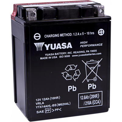Baterías sin mantenimiento AGM de alto rendimiento YUASA YTX14AHL-BS(CP)