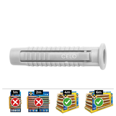 Taco fx ø12 mm, caja 25 uds