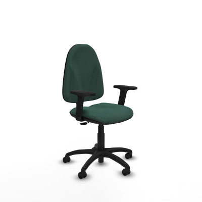 Algarra CP bali verde botella brazos 2D base poliamida ruedas engomadas 50mm