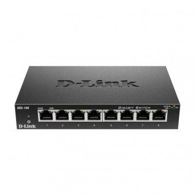 Switch D-Link DGS-108 8 Puertos/ RJ-45 10/100/1000