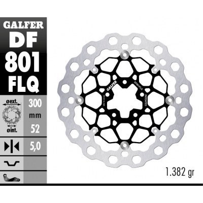 Disco de freno Cubiq GALFER DF801FLQ