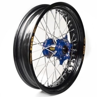 Rueda completa Haan Wheels aro negro 16,5-3,50 buje azul 1 55155/3/5 1 55155/3/5