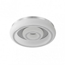 Plafon Paris 66w 3000-4000-6500k Blanco/plata 5610 Lm 12x55x55 Cm C/remoto, Memoria Y Reg.Intensidad