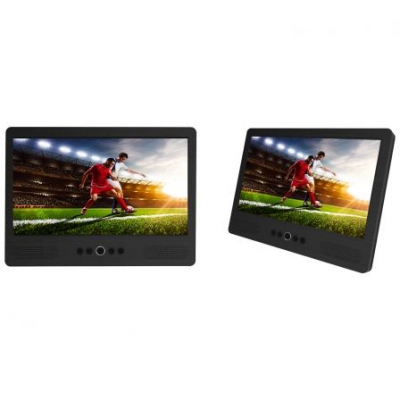 DVD PORTATIL CON 2 PANTALLAS DENVER MTW-1085TWIN - 10.1/25.6CM C/U - LECTOR USB - SALIDA AV - MANDO A DISTANCIA - SOPORTES PARA REPOSACABEZAS