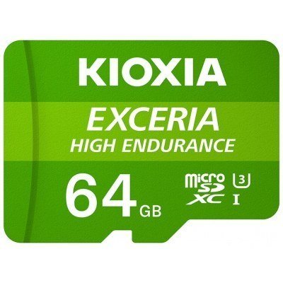 Tarjeta memoria micro secure digital sd kioxia 64gb exceria high endurance uhs - i c10 r98 con adaptador