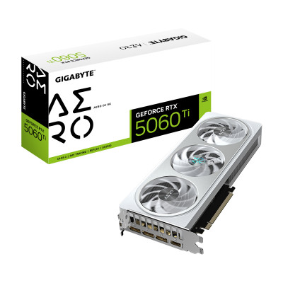 Tarjeta Gráfica Gigabyte GeForce RTX 5060 Ti AERO OC/ 8GB GDDR7