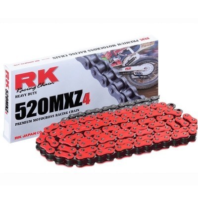 Cadena RK FR520MXZ4 con 96 eslabones rojo RR520MXZ-96