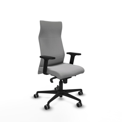 Albacete dirección sincro bali gris claro brazos 2D base nailon ruedas 65 engomadas
