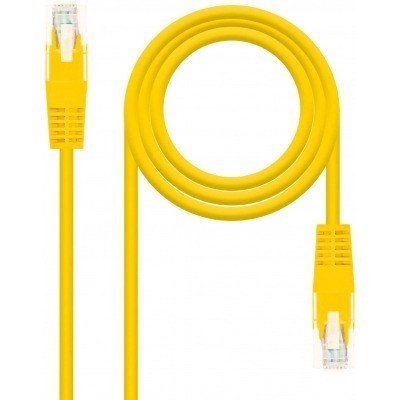 CABLE RED LATIGUILLO CAT.6 UTP AWG24 AMARILLO 25CM