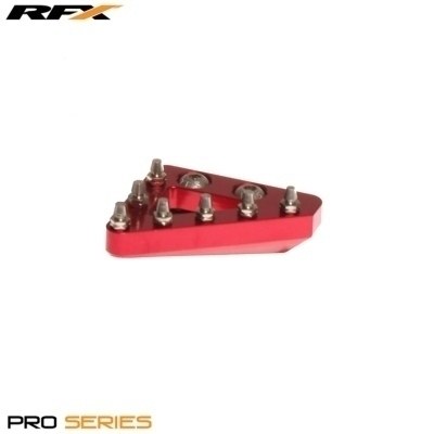 Punta de pedal de freno trasero macizo CNC RFX Pro de repuesto (rojo) FXRB9010199RD