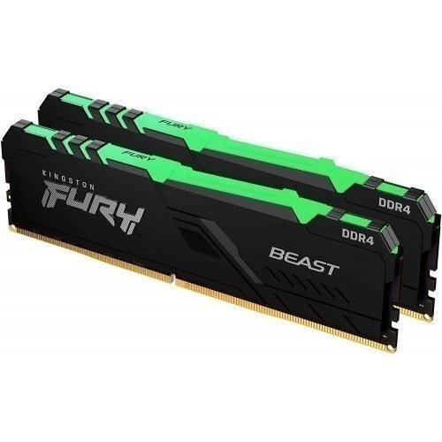DDR4 KINGSTON 2X16GB 3200MHz FURY BEAST NEGRO