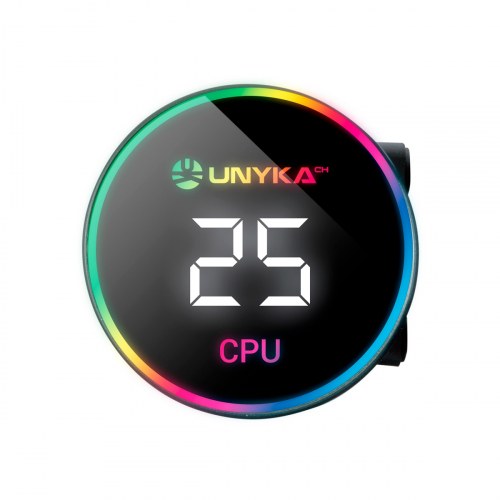 UNYKACH Refrigeración Líquida CPU AQUASTORM 360 Black