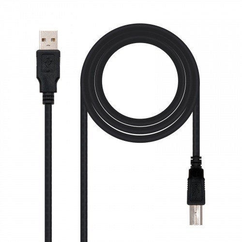 Cable USB 2.0 Tipo A - B 3 Metros Negro