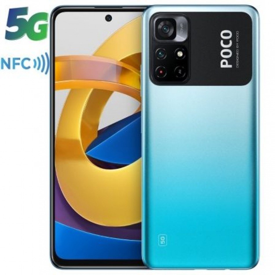 Smartphone Xiaomi POCO M4 Pro 4GB/ 64GB/ 6.6/ 5G/ Azul Molón