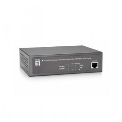 SWITCH LEVEL ONE GEP-0522 NO GESTION 5P 10/100/1000 4P POE PLUS 65W