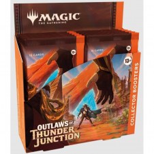 Juego de cartas magic the gathering outlaws of thunder junction caja de sobres coleccionista inglés