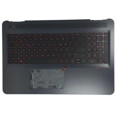 Top case + Teclado compatible para portátil HP Omen 15-AX Negro 859735-071