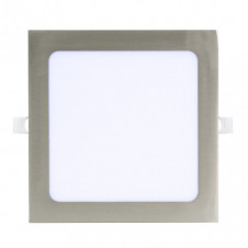 Downlight Basalto 24w 6500k Niquel Cuadrado 2040lm 2,5x30x30 Cm Corte 27,5x27,5 Cm