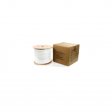 BOBINA DE CABLE UTP DE CAT6 EXTERIOR DE COLOR BLANCO RIGIDO 23AWG 305M PASS TEST FLUKE