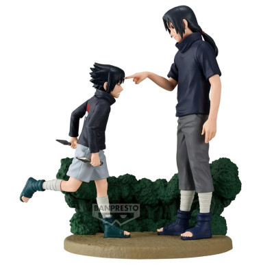 Figura banpresto naruto shippuden memorable saga sasuke uchiha & itachi uchiha 14cm