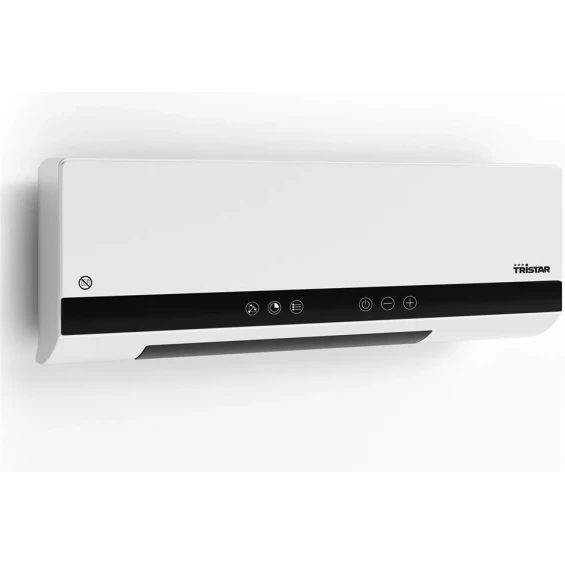 Calefactor cerámico de pared Tristar KA-5216, 2.000 W, 2 niveles, IP-22, mando a distancia, blanco