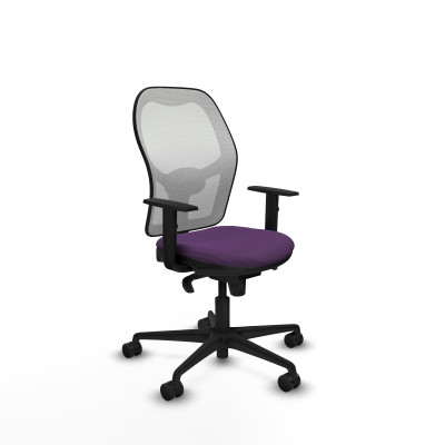 Jorquera sincro malla blanca bali morado brazos 1D base nailon ruedas 65mm nailon