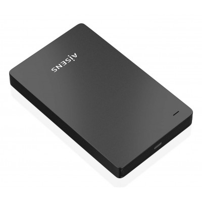 AISENS - Caja Externa 2.5 9.5mm SATA a USB-C USB3.1 Gen1, Negra