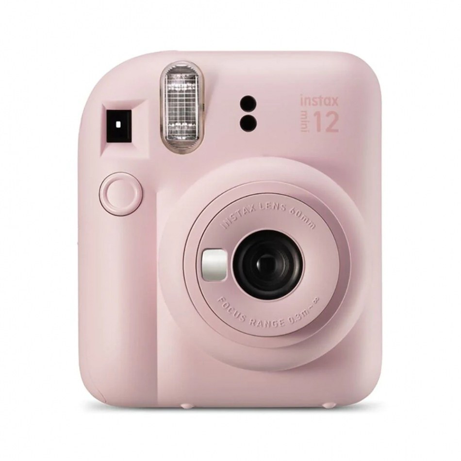 Fujifilm Instax Mini 12 Blossom Pink Camara Instantanea - Tamaño de Imagen 62x46mm - Flash Auto - Exposicion Automatica - Mini Espejo para Selfies - Modo Primer Plano