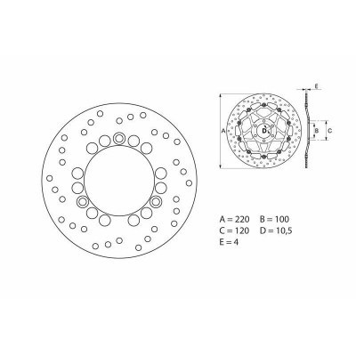 Disco de freno Brembo 68B40737 68B40737