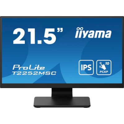 MONITOR IIYAMA 21,5 TACTIL PCAP 10P (T2252MSC-B2) IPS,1920X1080, 250CD, 1000:1, HDMI, DP, 5MS