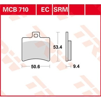 Pastillas de freno cerámicas serie EC TRW MCB710EC