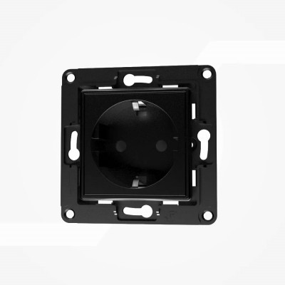 Shelly Wall Socket EU Negro