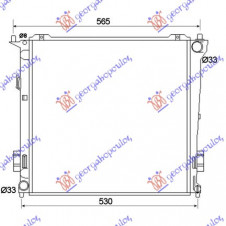 RADIATOR 1.6 CRDi DIESEL MANUAL (450X440X16) (NRF)
