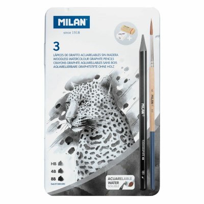 Todographite Lápiz de grafito Caja metálica