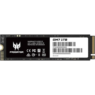 Disco duro interno ssd acer predator gm7 1tb m.2 pcie