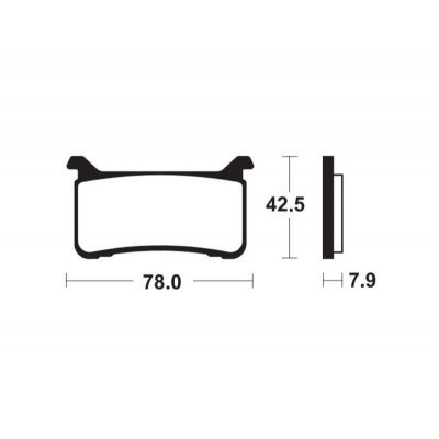 TECNIUM Street Performance Sintered Metal Brake pads - MFP447 MFP447