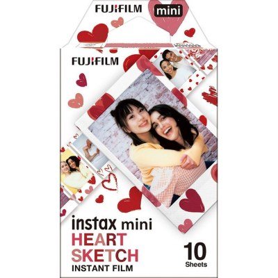 Pelicula fujifilm para instax mini heart sketch