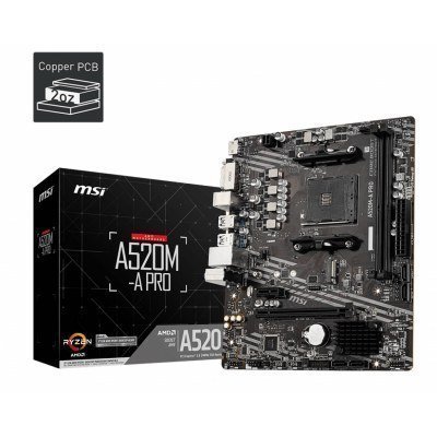 Placa base msi am4 a520m - a pro m - atx